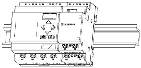 Монтаж модуля LOGO!24